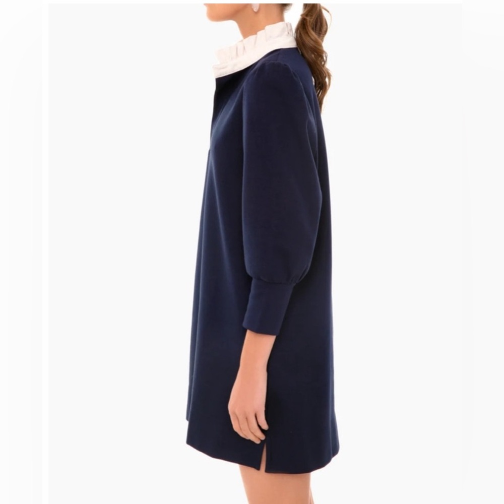 Tuckernuck Pomander Place Navy Charlotte Terry Minimalist Dress Size Small - Picture 6 of 17